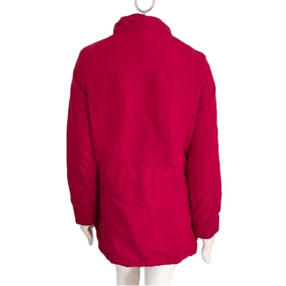 HOLSTARK Faux Fur Lined Quilted Parka in Red NO HOOD SZ M - Picture 8 of 13